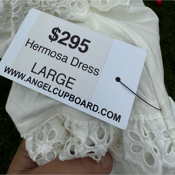 FOR LOVE & LEMONS NWT Hermosa Eyelet Swing Dress - Sz L - Picture 16 of 16